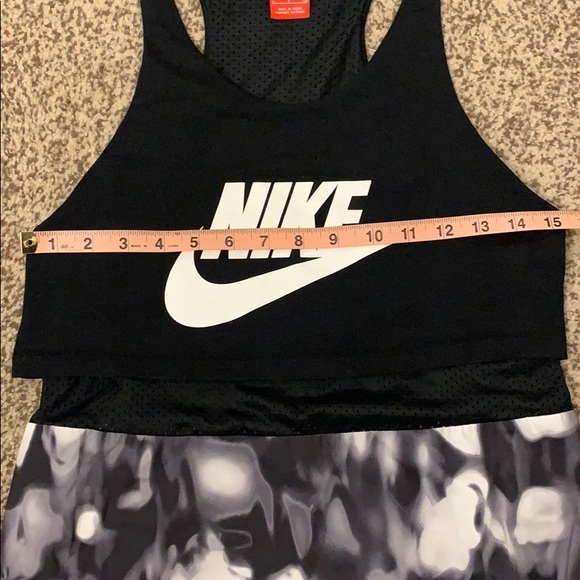 Nike Black Mesh Tye Die Tank Top - Picture 6 of 13